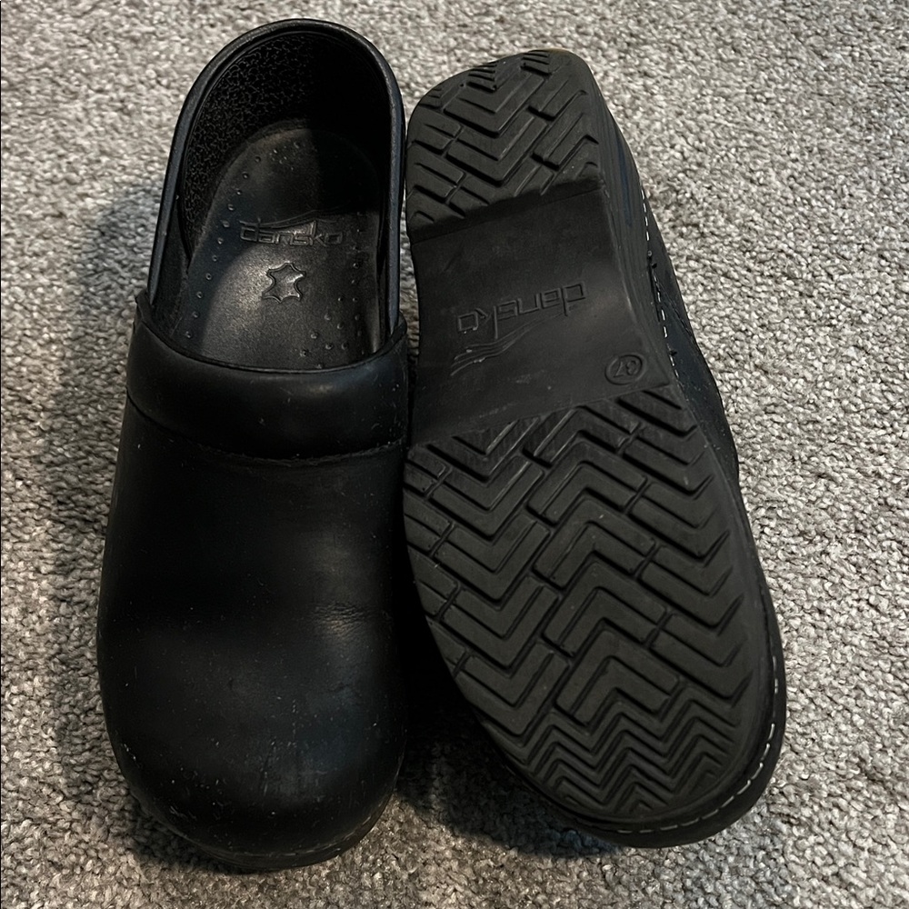 Dansko Black Slip-On Clogs